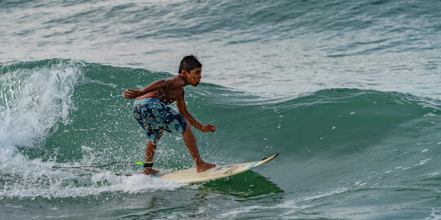 Playa Bruja Surfing #11 Photograph by Tommy Farnsworth