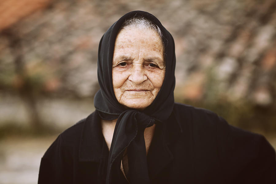 Portrait of a senior woman #11 Photograph by Thanasis Zovoilis