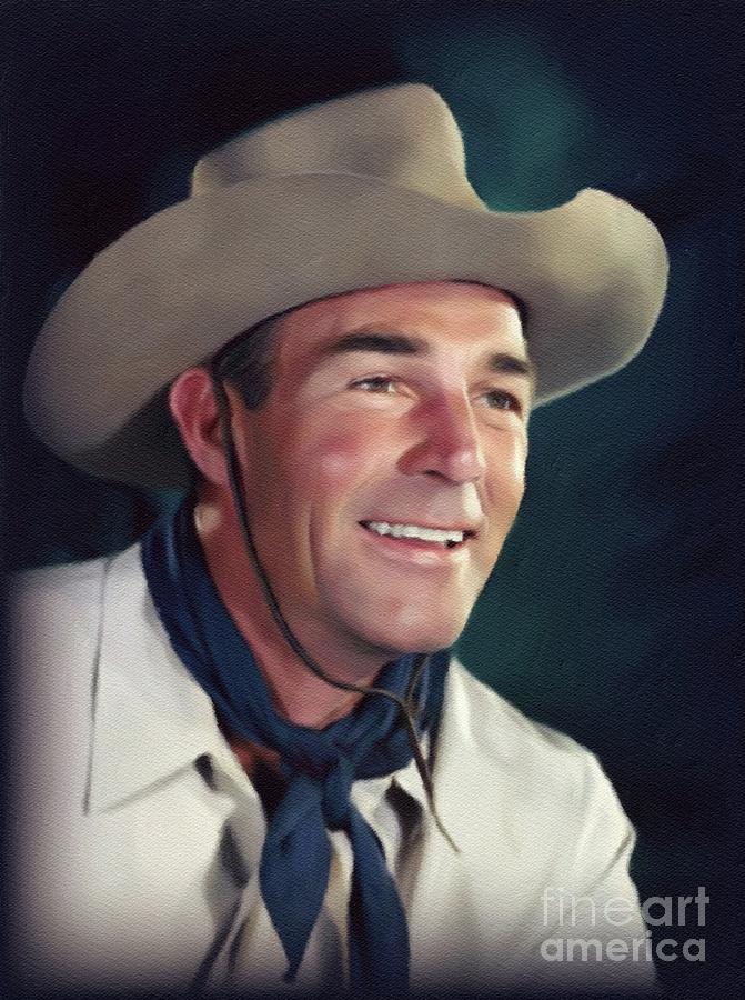 Randolph Scott, Movie Legend #11 Painting by Esoterica Art Agency - Pixels