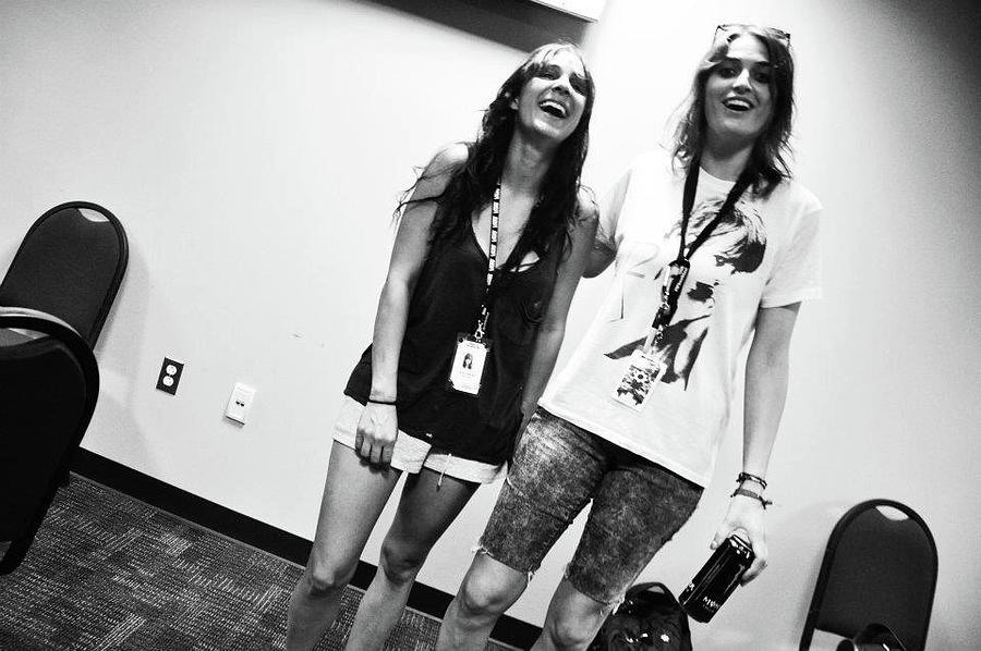 Punk Rock Photograph - Emily Armstrong and Siouxsie Medley of Dead Sara backstage  by Eldon McGraw