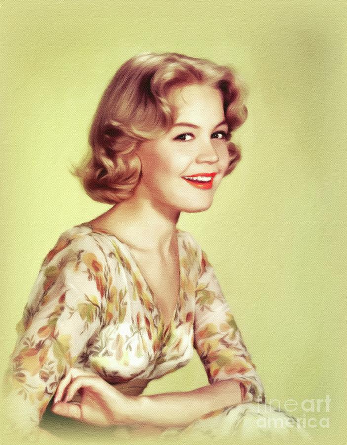 Sandra Dee, Vintage Actress Painting by Esoterica Art Agency - Fine Art ...