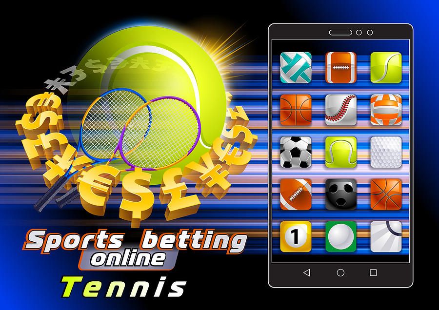 Sports betting tennis #11 Drawing by Derrrek
