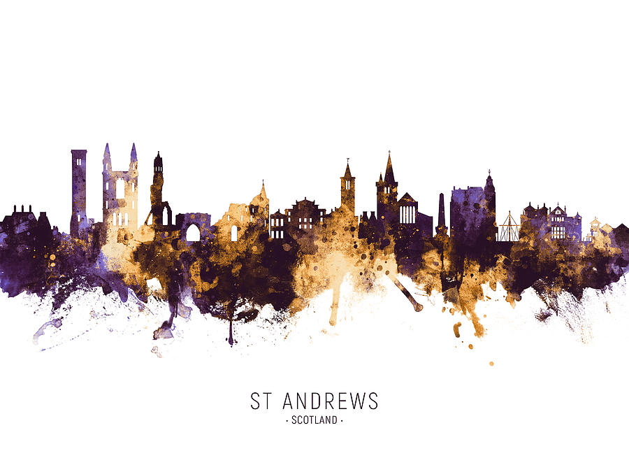 St Andrews Scotland Skyline #11 Digital Art by Michael Tompsett
