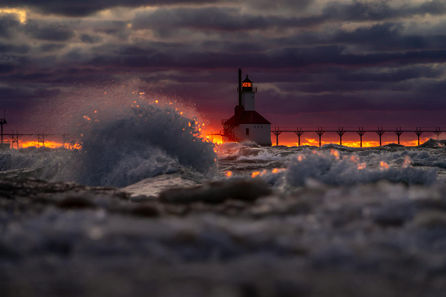 St. Joseph Michigan Lighthouse Photograph By Molly Pate - Fine Art America