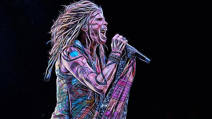 Steven Tyler Collection #11 Mixed Media by Marvin Blaine