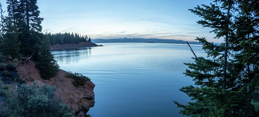 Sunrise over yellowstone lake in yellowstone national park #11 Photograph by Alex Grichenko