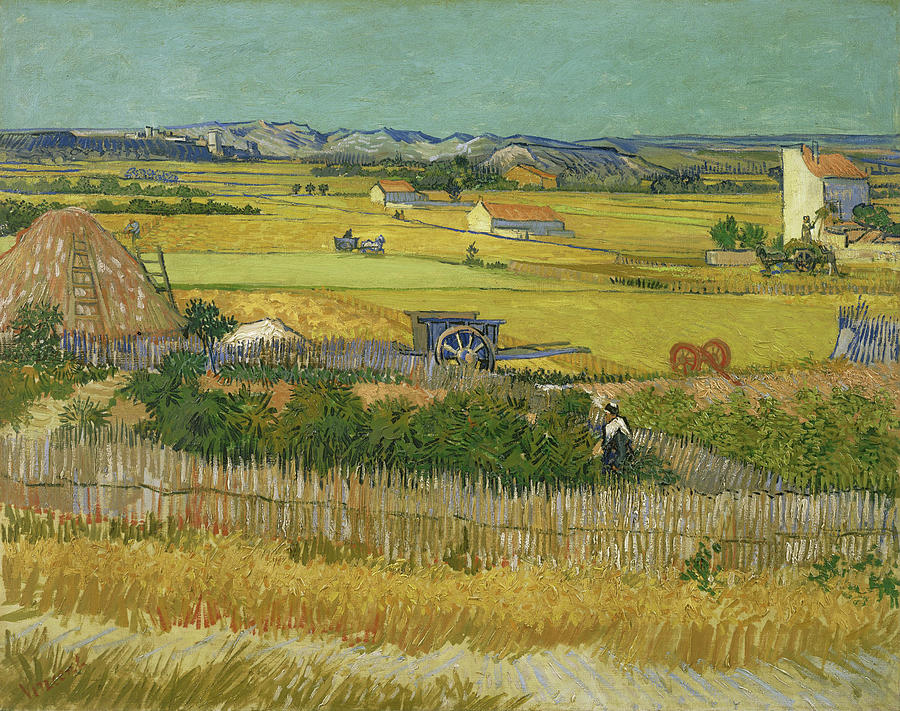 Paris Painting - The harvest #18 by Vincent van Gogh