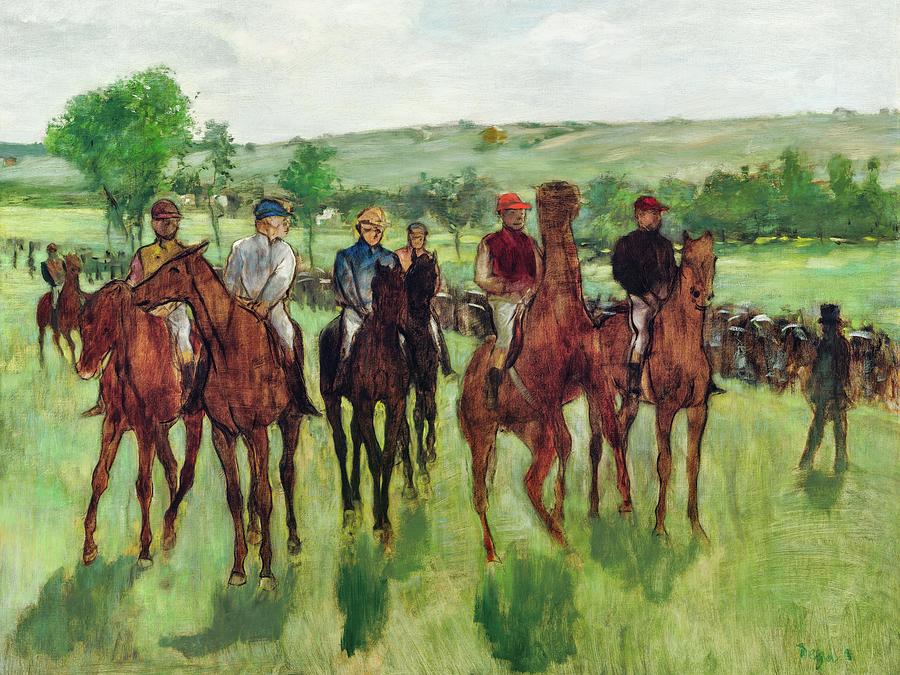 Edgar Degas Painting - The Riders #12 by Edgar Degas
