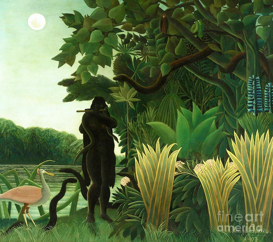 Henri Rousseau Painting - The Snake Charmer #11 by Henri Rousseau