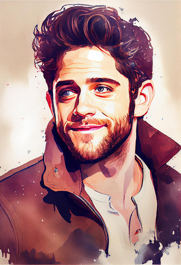 Thomas Rhett Watercolour Mixed Media By Tim Hill Fine Art America