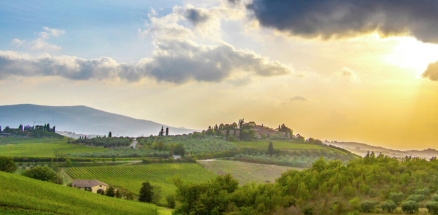 Mountain Photograph - Tuscan Countryside #11 by Jean Haynes