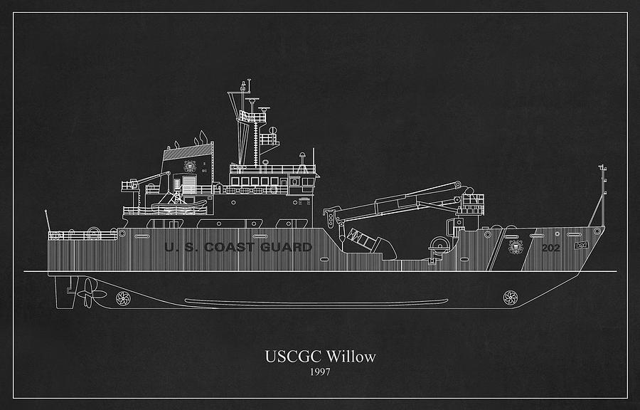 bk03 - United States Coast Guard Cutter Willow wlb-202 by JESP Art and Decor bk03 - United States Coast Guard Cutter Willow wlb-202 by JESP Art and Decor