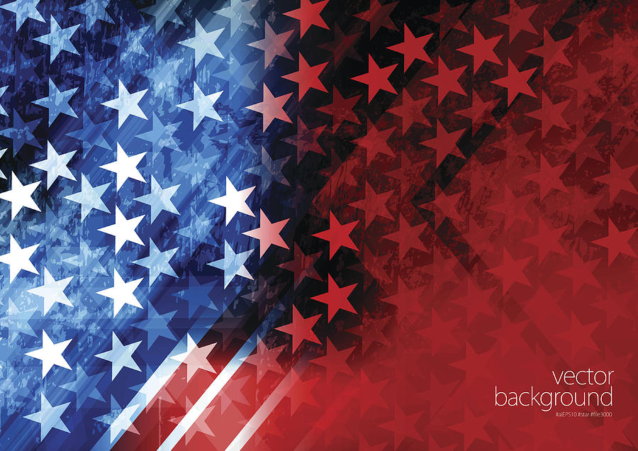 USA Stars and stripes background #11 Drawing by Simon2579