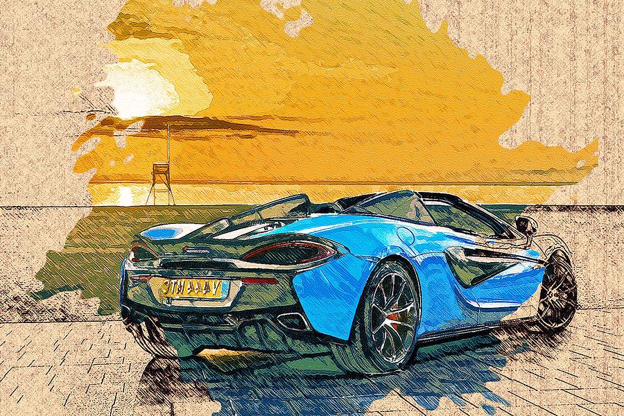 Vehicles Mclaren 570s Drawing by Leonardo Lillian - Fine Art America