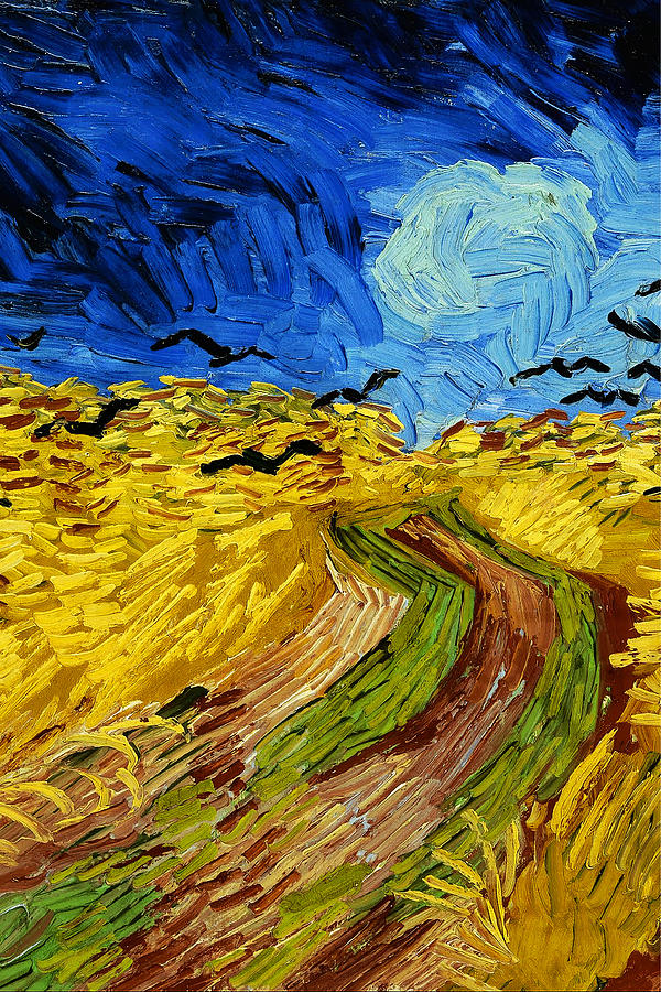 Vincent Van Gogh Painting - Wheatfield with Crows #11 by JJ Art Collections