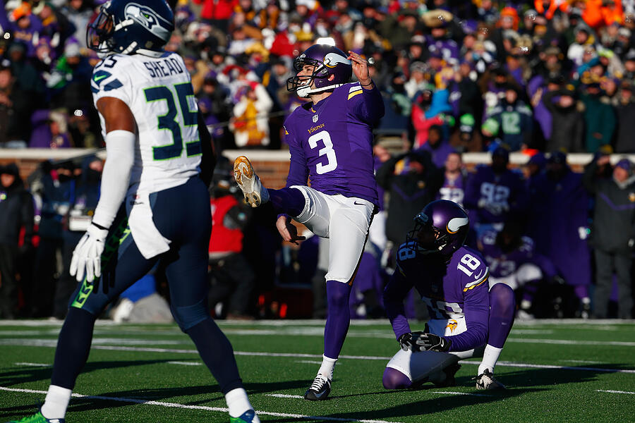 Wild Card Round - Seattle Seahawks v Minnesota Vikings #11 Photograph by Jamie Squire