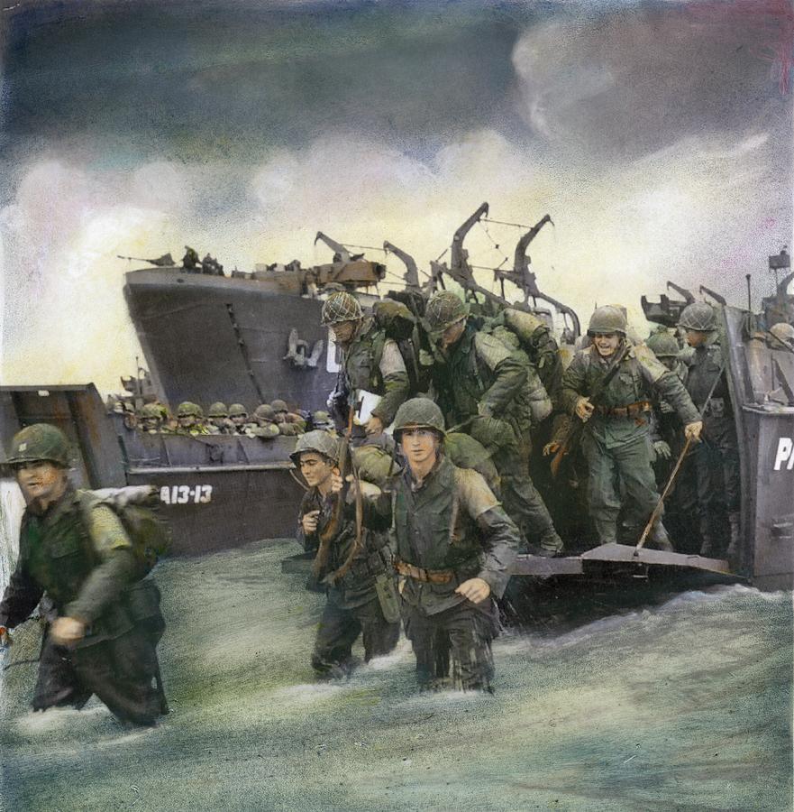 World War II - D-day, 1944 #11 Photograph by Granger