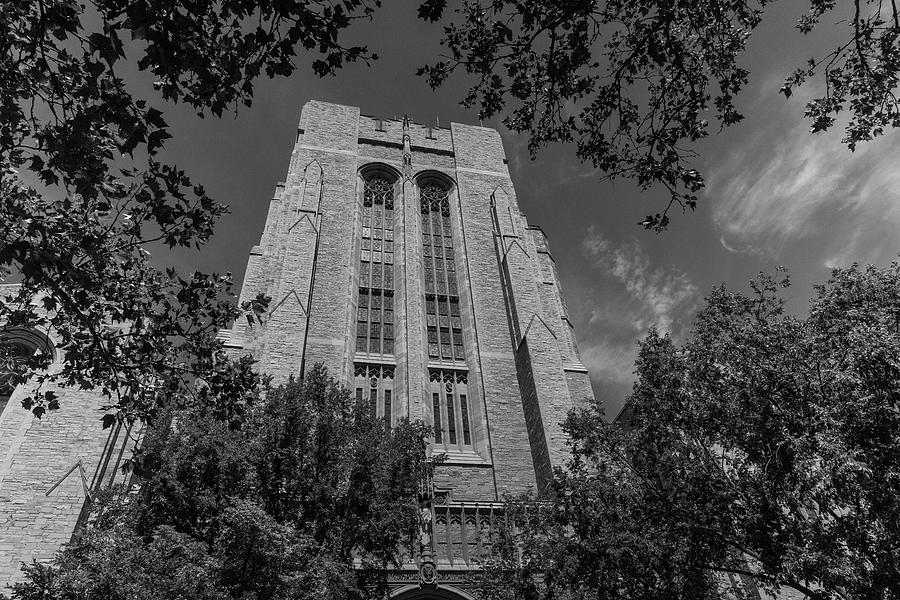 Yale University building in black and white #11 Photograph by Eldon McGraw