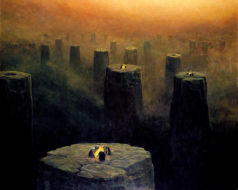 Zdzislaw Beksinski Art Untitled Painting by Zdzislaw Beksinski - Fine ...