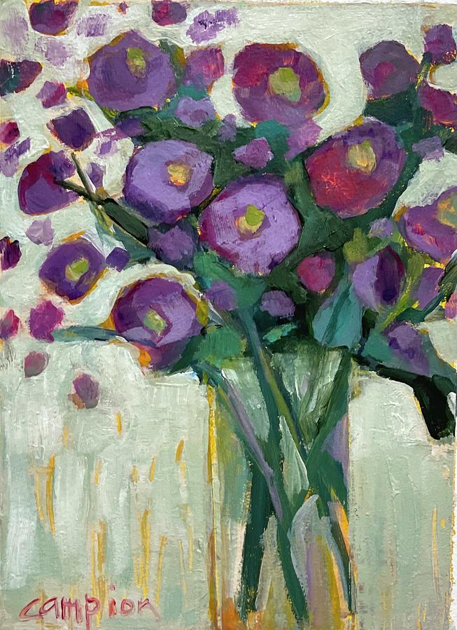 1100. Purple Polinator Painting by Diane Campion | Fine Art America