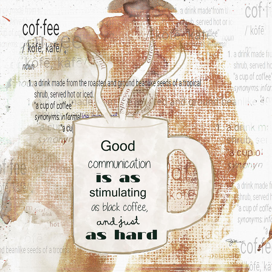 11018 Coffee Art Digital Art by Pamela Williams