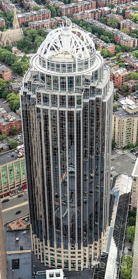111 Huntington Avenue Building Aerial in Boston Photograph by David Oppenheimer