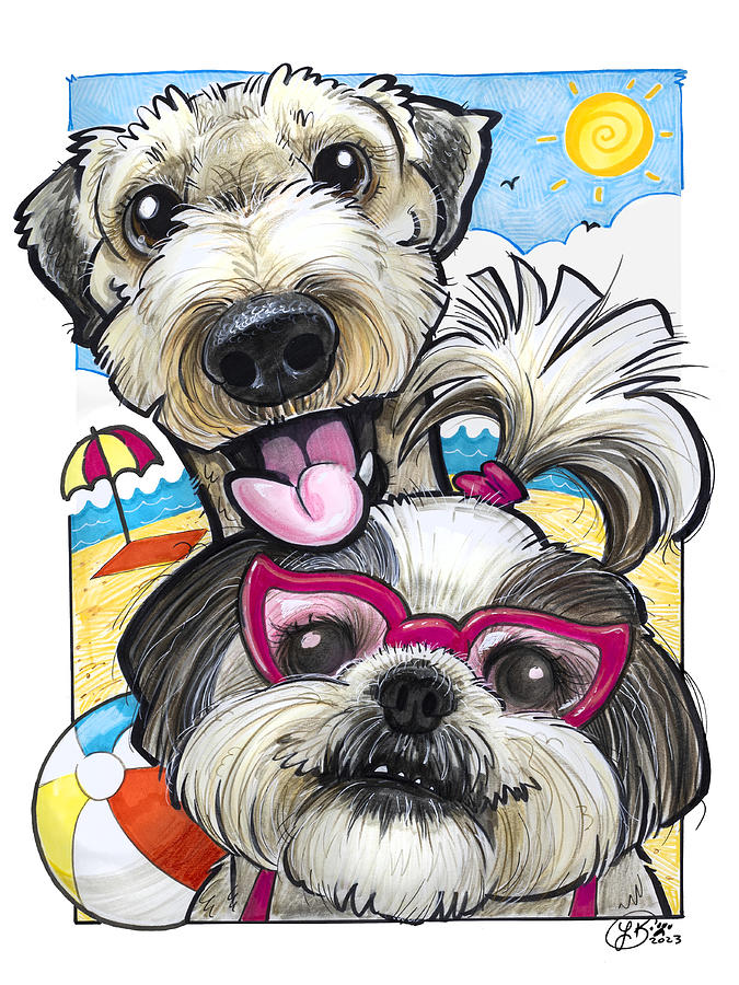 1135 Ollie Stella Fallon Drawing by Lauren Knight - Fine Art America