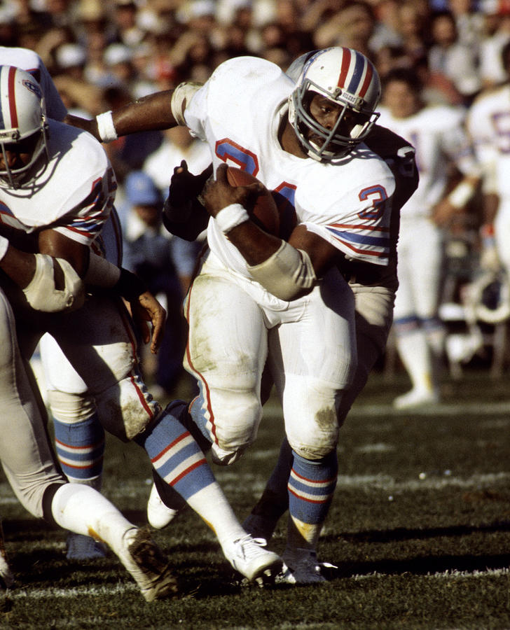 1980 AFC Wild Card Playoff Game - Houston Oilers vs Oakland Raiders - December 28, 1980 #12 Photograph by Arthur Anderson