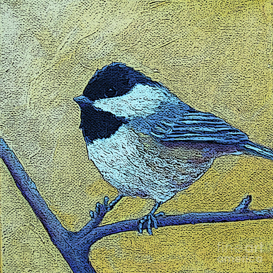 12 2a Chickadee Painting by Victoria Page