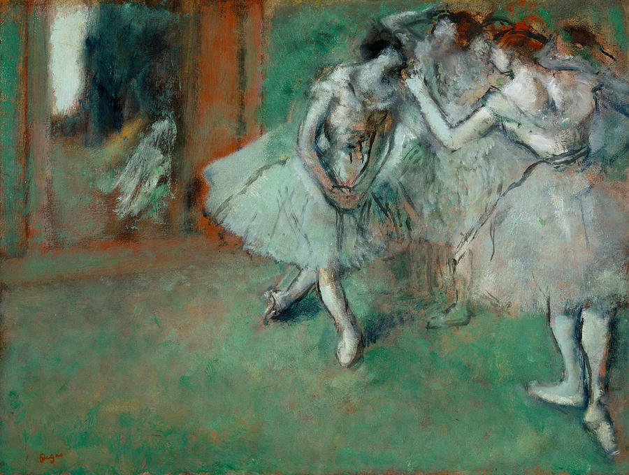 Edgar Degas Painting - A Group of Dancers  #12 by Edgar Degas