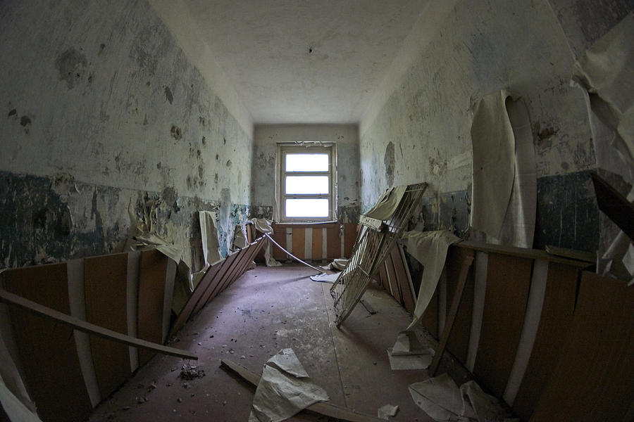 Abandoned secret soviet military base - Distressed Room with a window #12 Photograph by Peter Gedeon