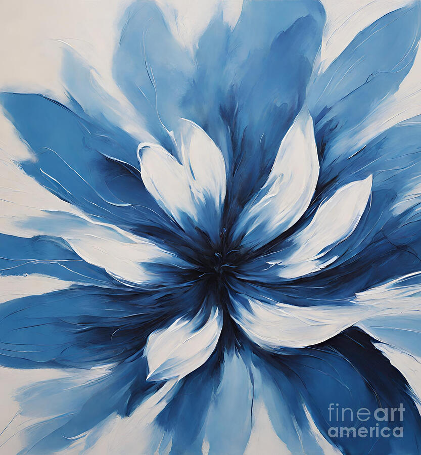 Abstract Painting - Abstract Flowers #12 by Naveen Sharma