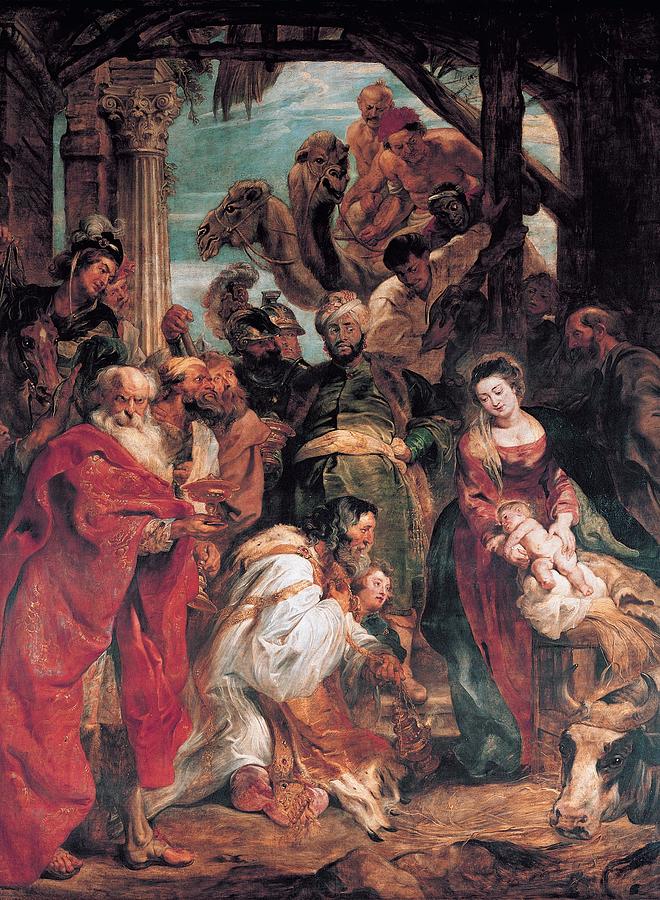 Magi Painting - Adoration of the Magi #4 by Peter Paul Rubens