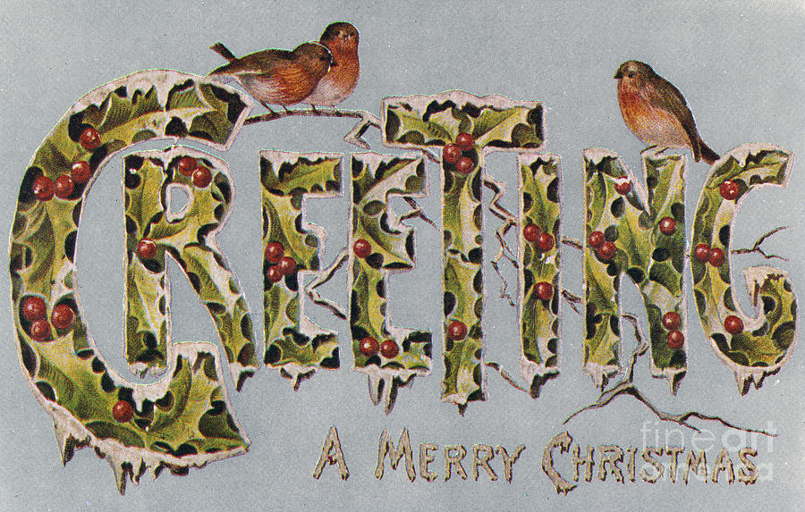 American Christmas Card #12 Drawing by Granger
