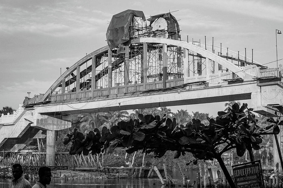 Amritapuri Amritasetu Bridge Construction #12 Photograph by Sonny Marcyan