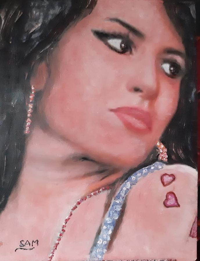Amy Winehouse  Painting by Sam Shaker