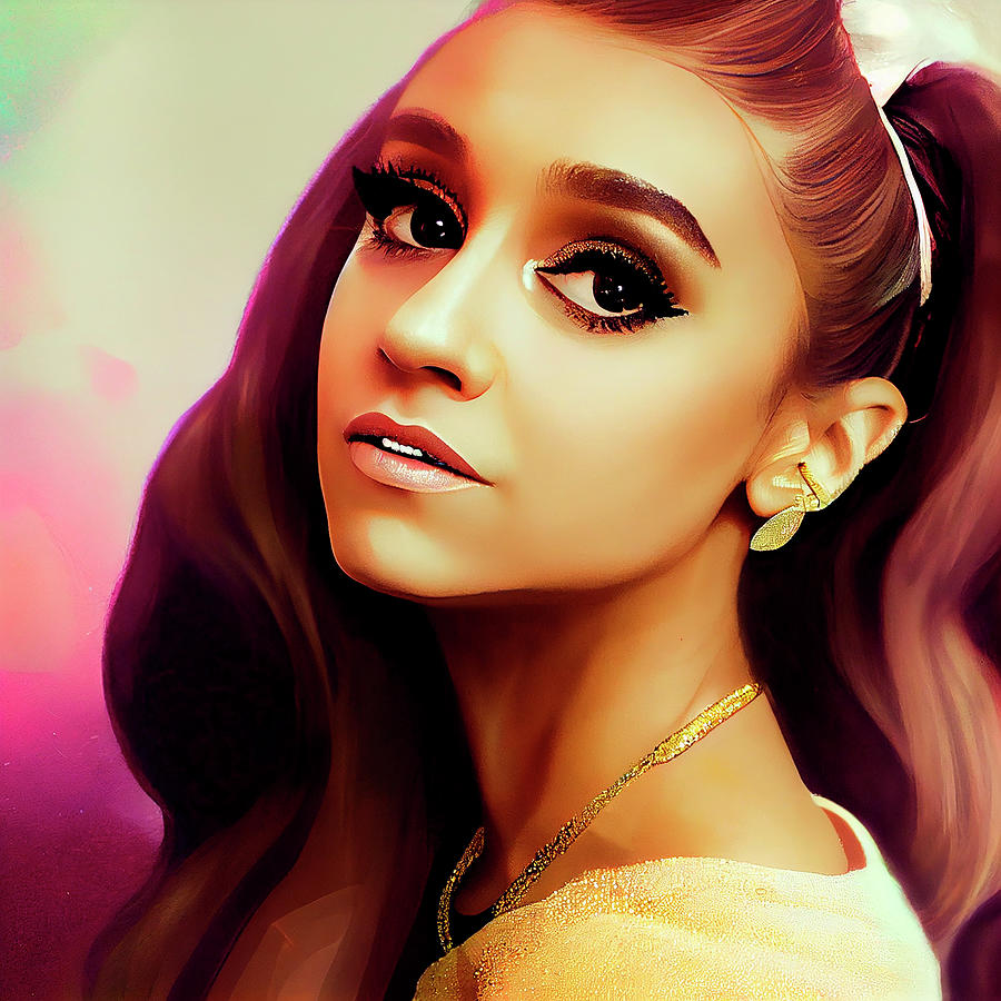 Ariana Grande Art Digital Art by Tim Hill - Fine Art America