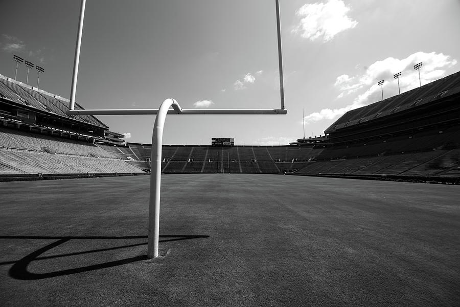 Goal post view at Pat Dye field in Jordan Hare stadium at Auburn University #2 Photograph by Eldon McGraw