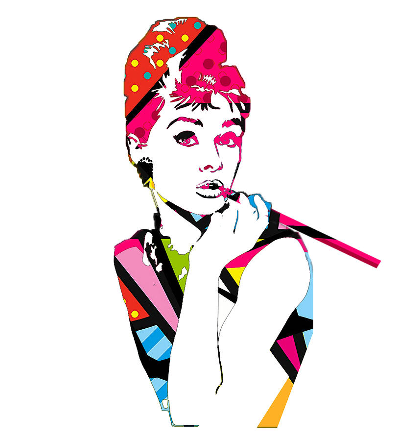 Audrey Hepburn #12 Mixed Media by Marvin Blaine
