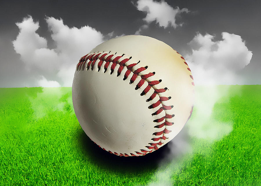 Baseball #12 Mixed Media by Marvin Blaine