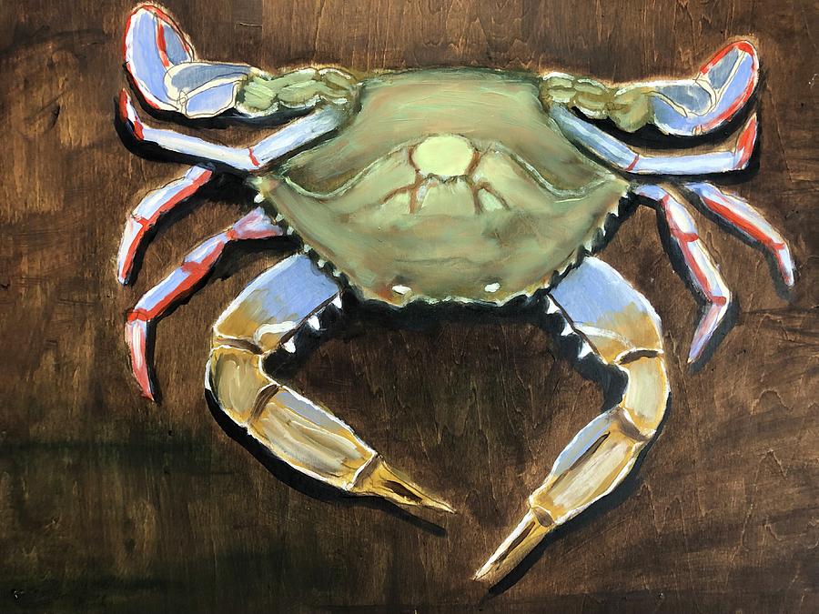 Blue Crab Painting Painting by Frank Giovingo - Fine Art America