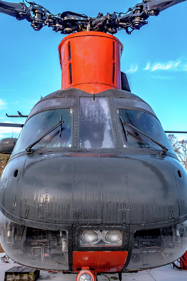 Boeing CH-47 Chinook helicopter near cherry point nc #12 Photograph by Alex Grichenko
