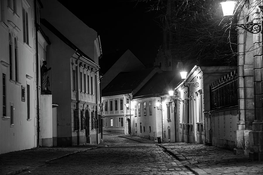 Bratislava at night #12 Photograph by Robert Grac