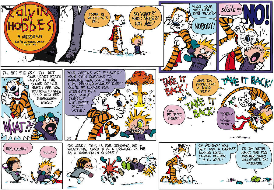 Calvin und Hobbes gegen Garfield