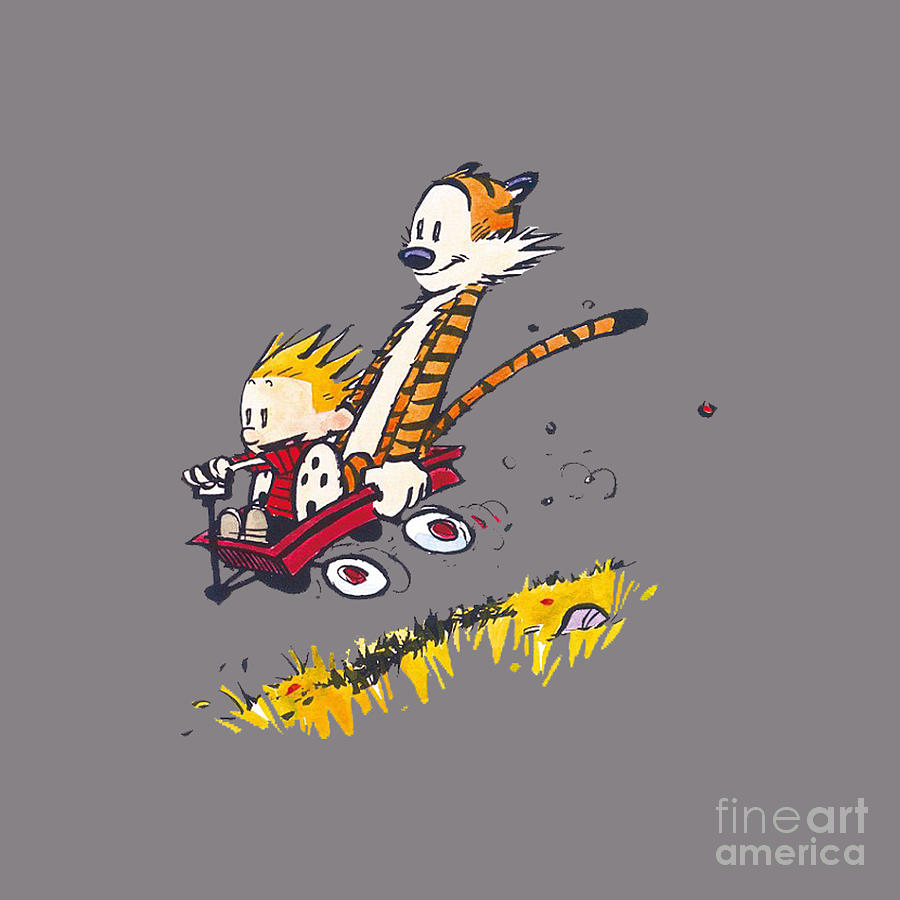 Calvin And Hobbes #12 Drawing By Roland G Dombroski - Fine Art America