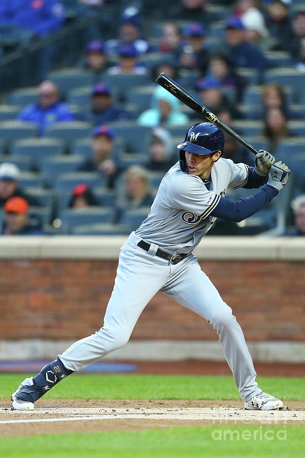 Christian Yelich Photograph by Mike Stobe Christian Yelich Photograph by Mike Stobe