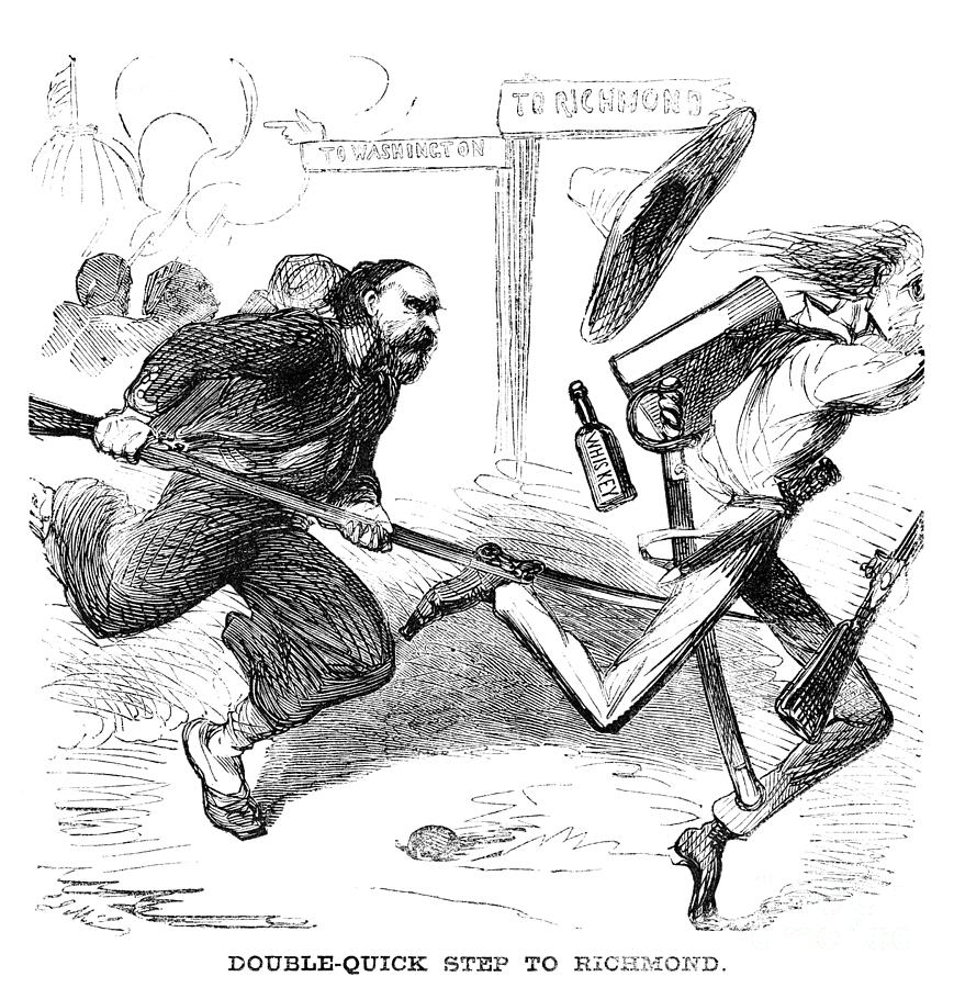 Civil War Cartoon, 1861 #11 Drawing by Granger