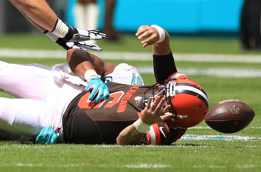 Cleveland Browns v Miami Dolphins #12 Photograph by Marc Serota