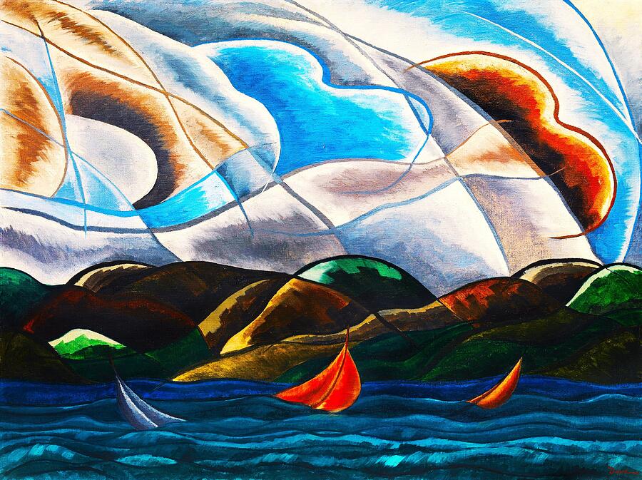Dove Painting - Clouds and Water by Arthur Dove by Mango Art