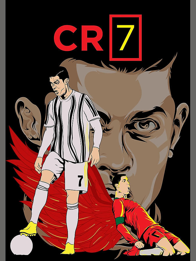 Christiano Ronaldo Portugal Jersey 2023 Poster for Sale by Alimator